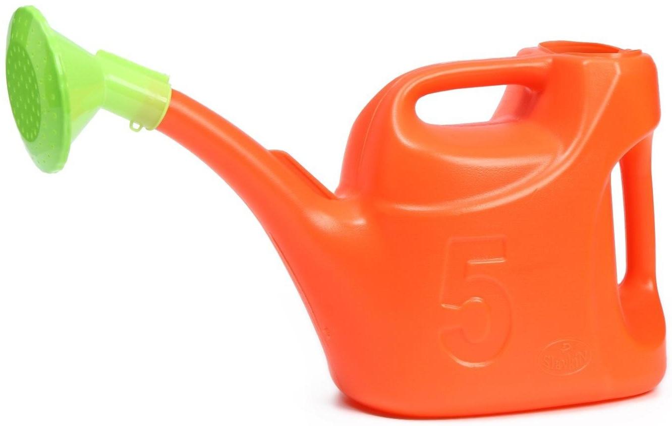 Лейка, 5 л, с рассеивателем, цвет МИКС