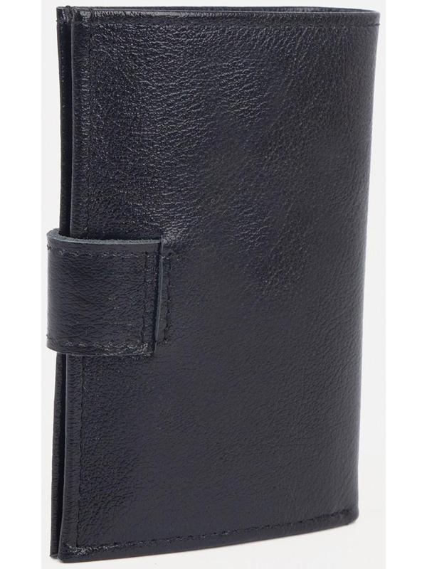 Портмоне на кнопке, цвет чёрный