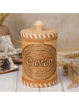 Туес «Сахар», 8×8×14 см