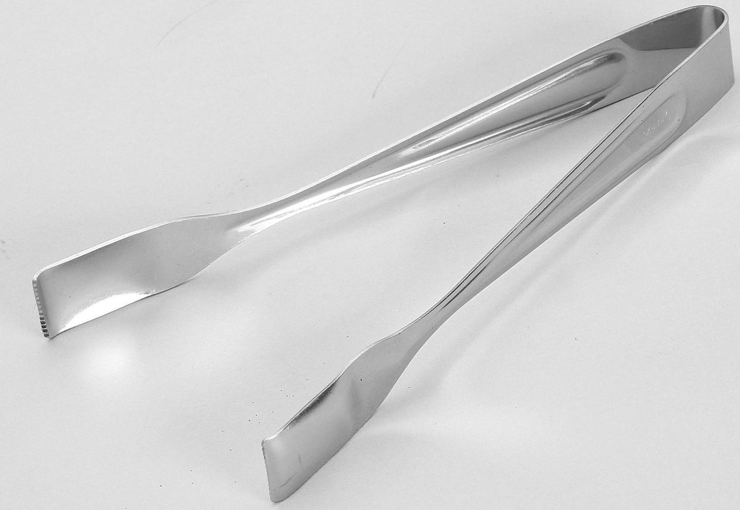Щипцы для льда, h=18 см, толщина 1 мм, цвет серебряный