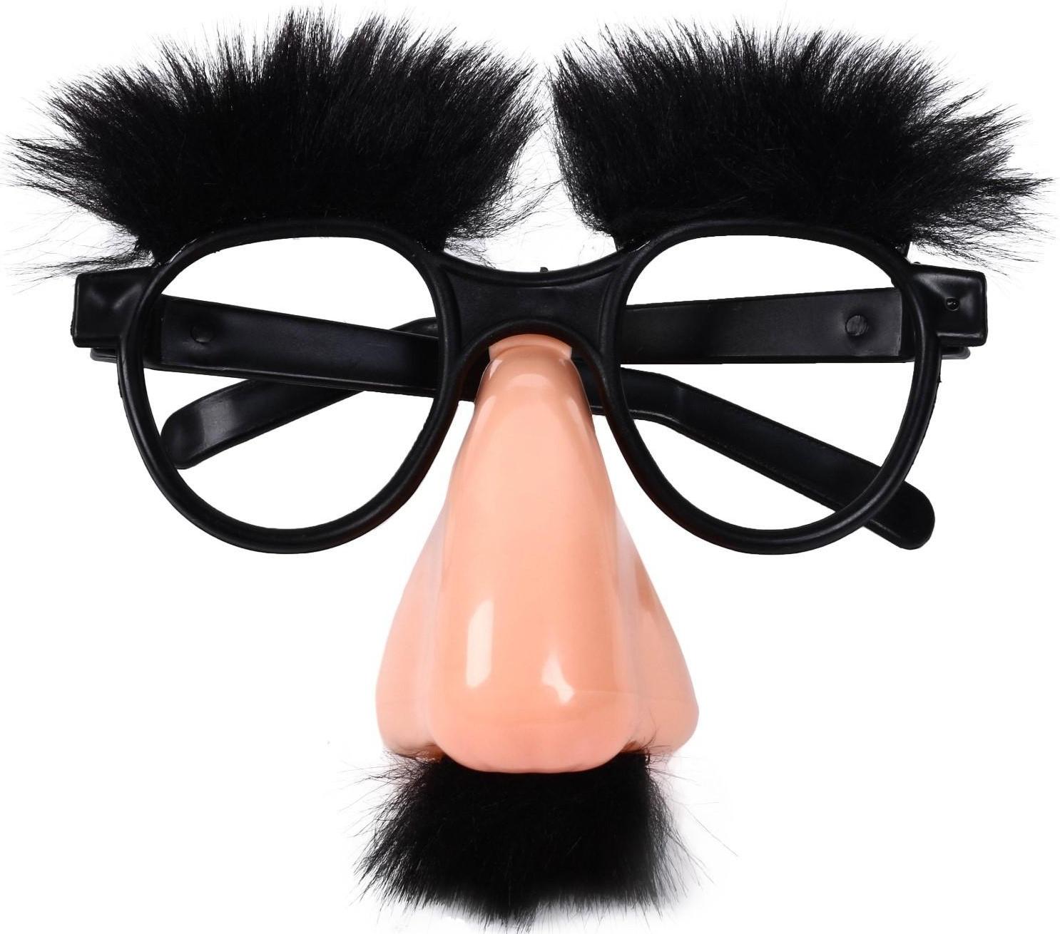 Карнавальные очки-маска, брови, большой нос, 17х4х19 см