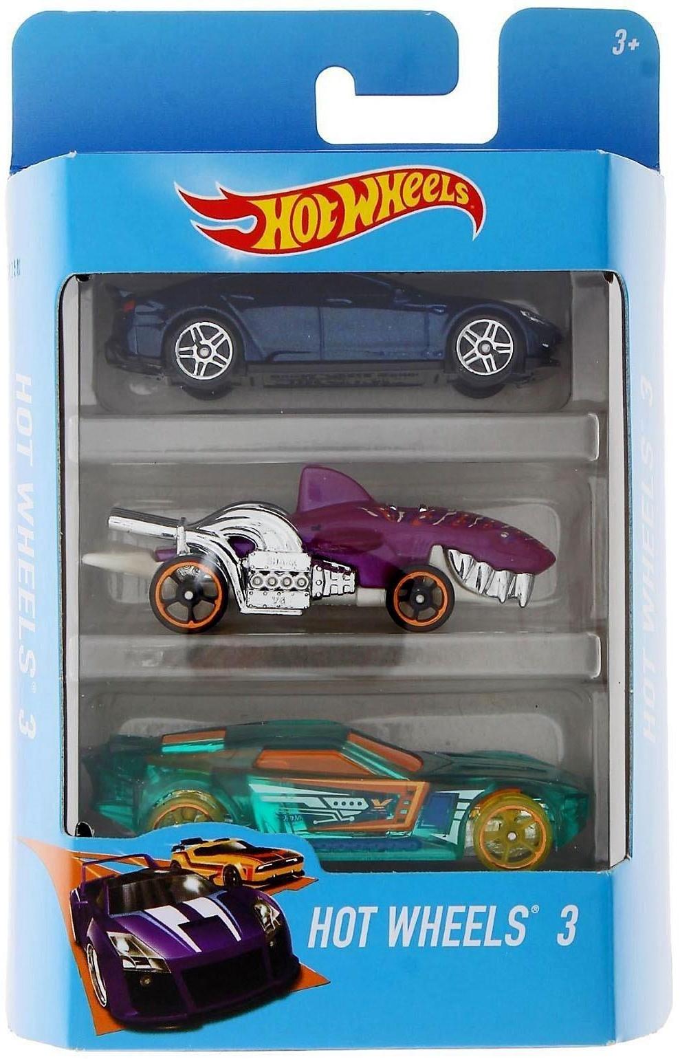 Набор машинок Hot Wheels, в наборе - 3 шт, МИКС