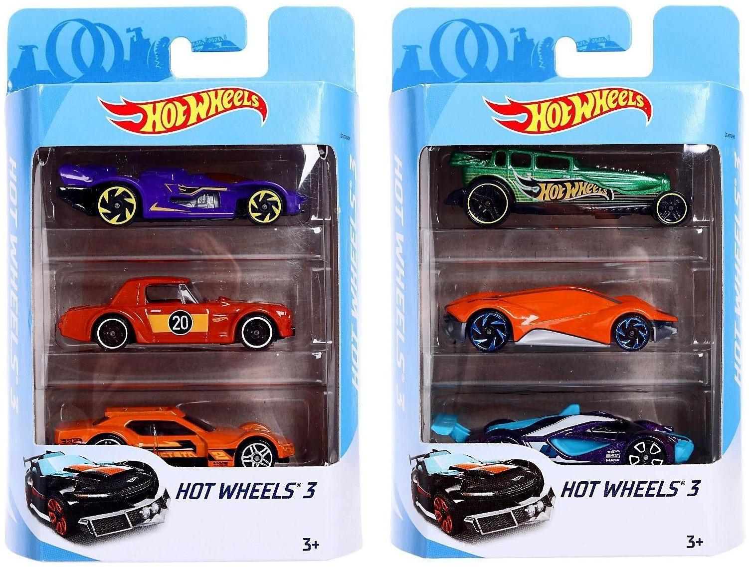 Набор машинок Hot Wheels, в наборе - 3 шт, МИКС