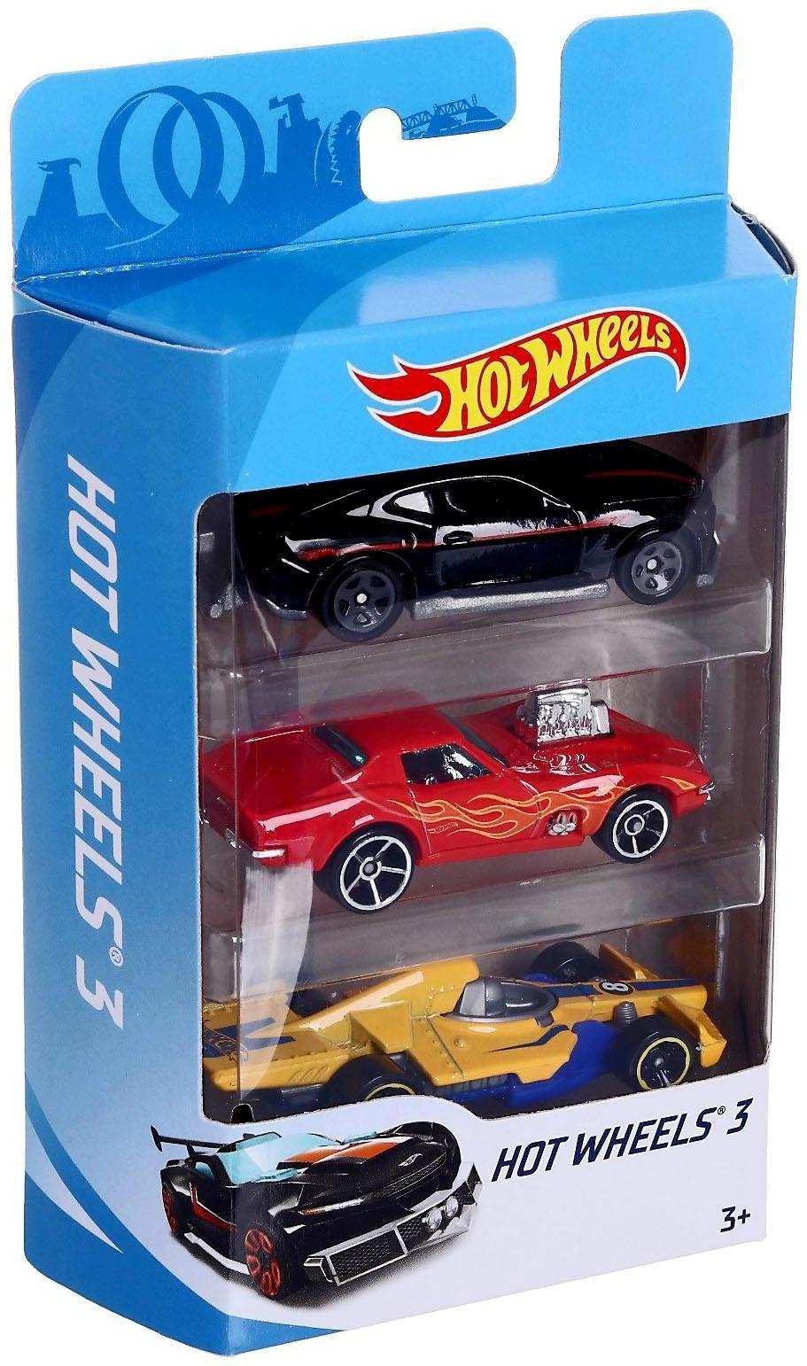 Набор машинок Hot Wheels, в наборе - 3 шт, МИКС