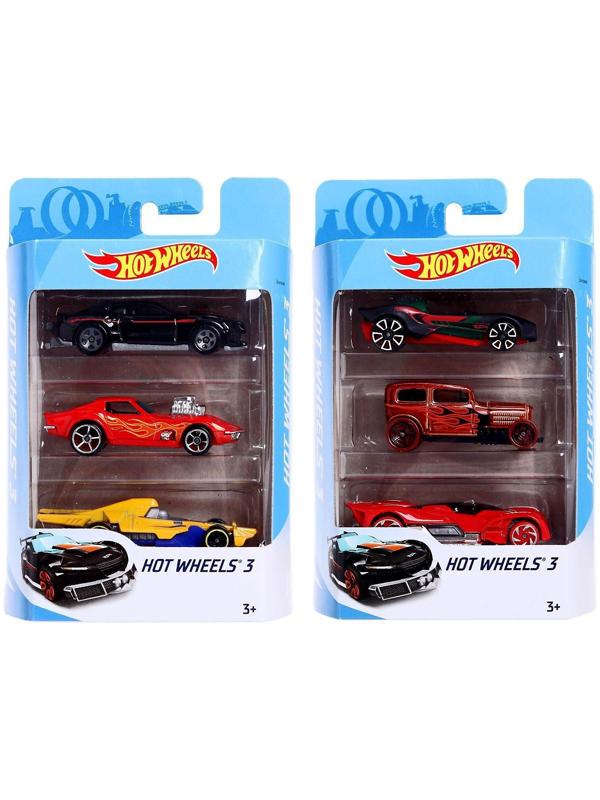 Набор машинок Hot Wheels, в наборе - 3 шт, МИКС