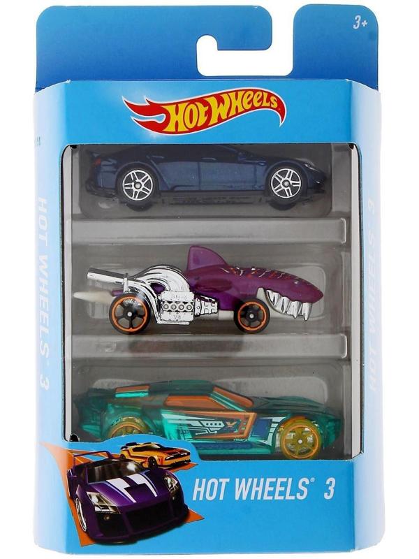 Набор машинок Hot Wheels, в наборе - 3 шт, МИКС