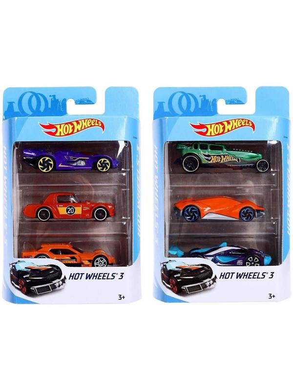 Набор машинок Hot Wheels, в наборе - 3 шт, МИКС