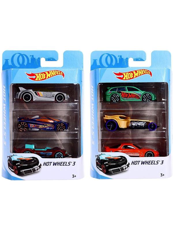 Набор машинок Hot Wheels, в наборе - 3 шт, МИКС