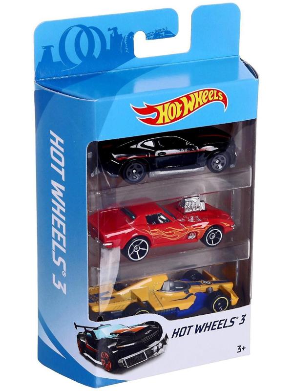 Набор машинок Hot Wheels, в наборе - 3 шт, МИКС