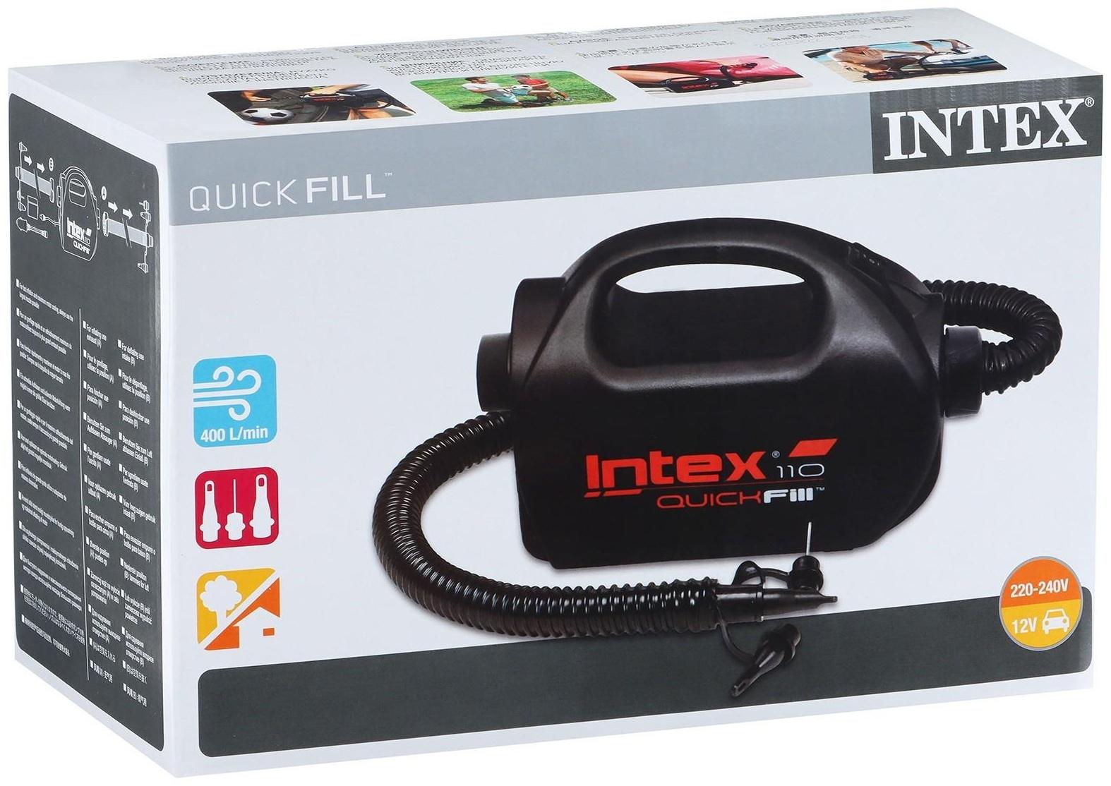 Насос электрический 220V/12V (автомобильный), 2-cкоростной, 68609 INTEX