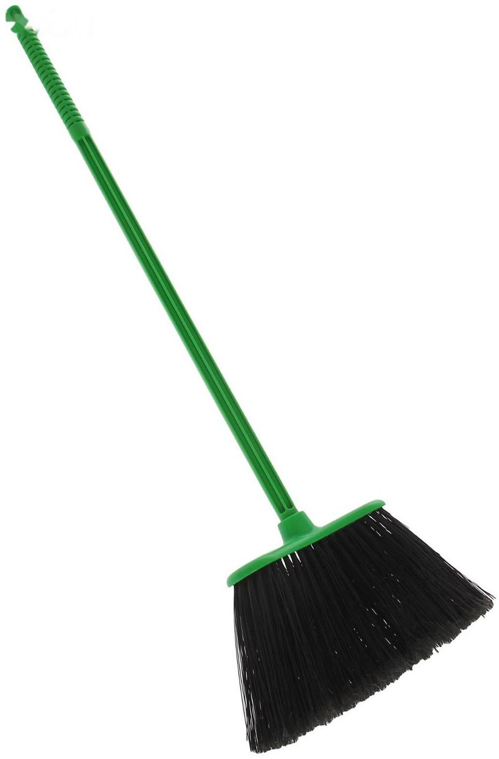 Метла с черенком жёсткая «Комфорт-люкс», цвет МИКС