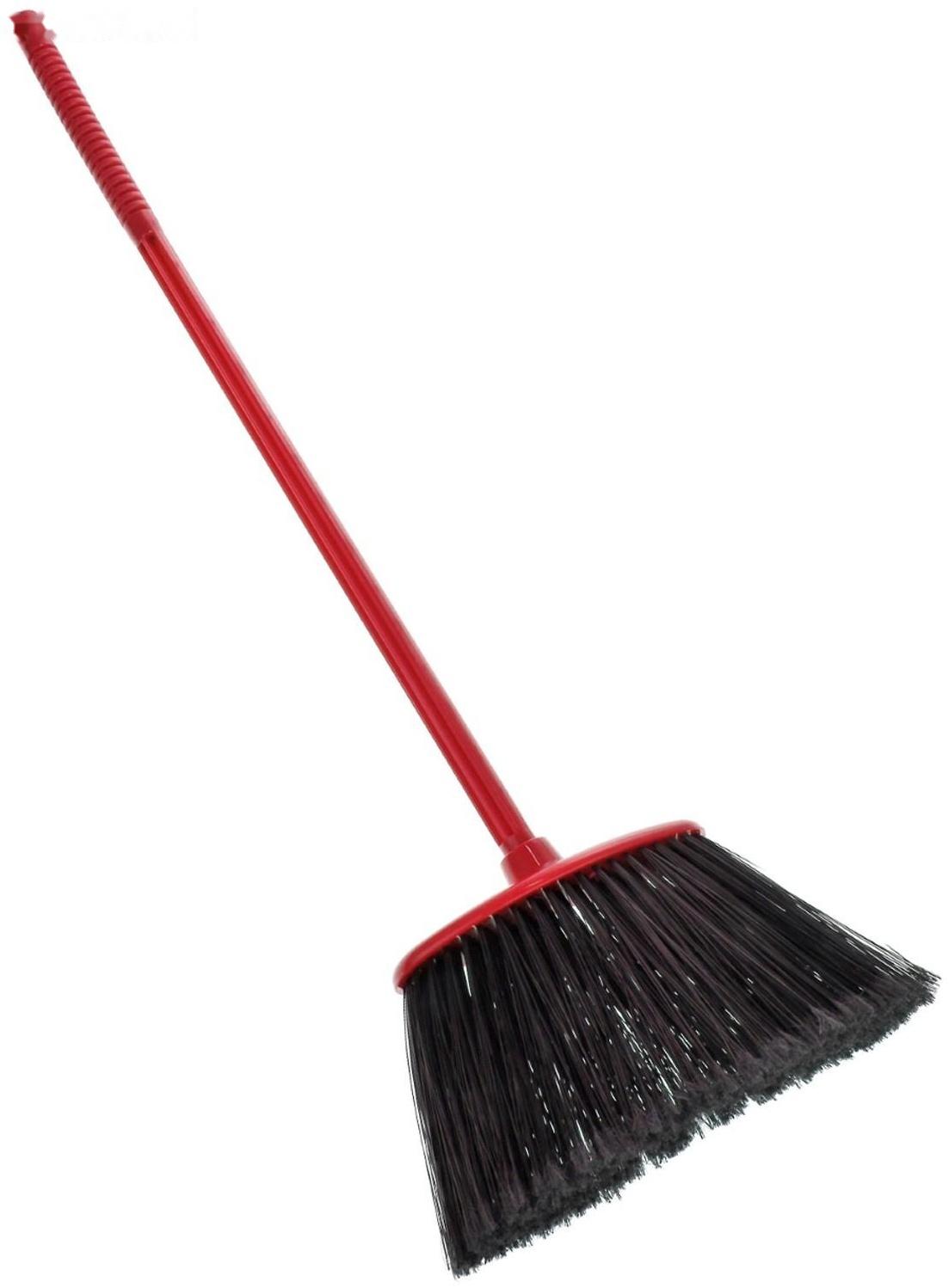 Метла с черенком жёсткая «Комфорт-люкс», цвет МИКС