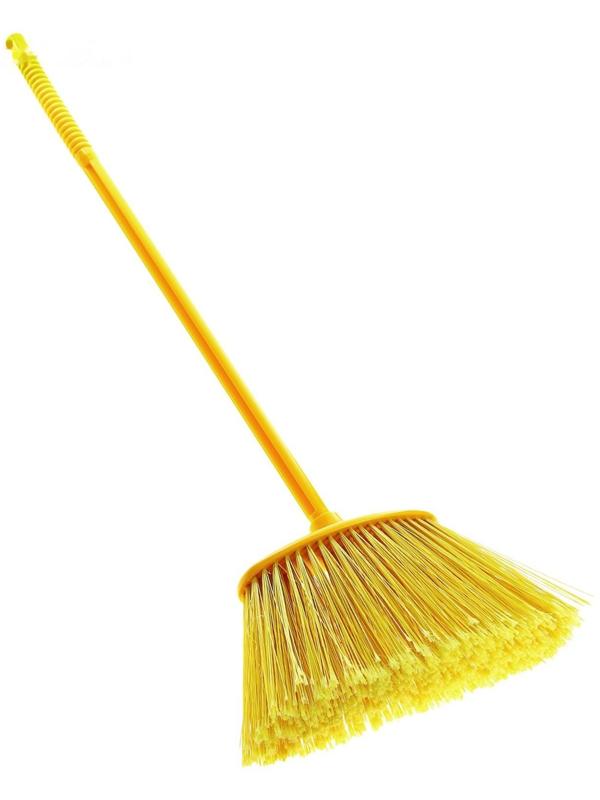 Метла с черенком жёсткая «Комфорт-люкс», цвет МИКС