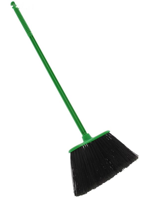 Метла с черенком жёсткая «Комфорт-люкс», цвет МИКС