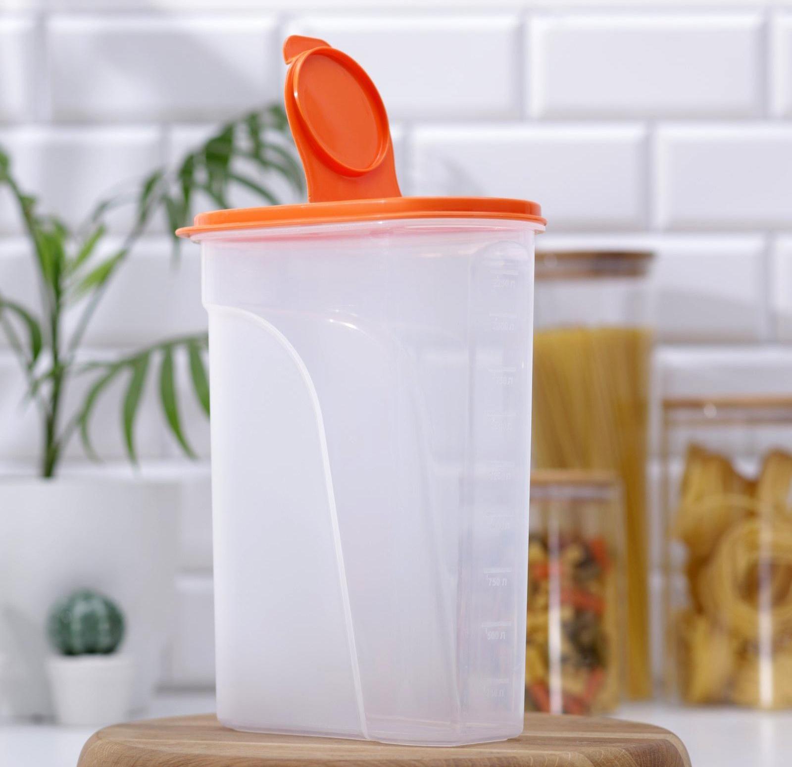 Ёмкость для сыпучих продуктов, 2,4 л, цвет МИКС