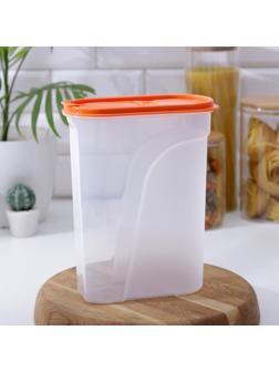 Ёмкость для сыпучих продуктов, 2,4 л, цвет МИКС