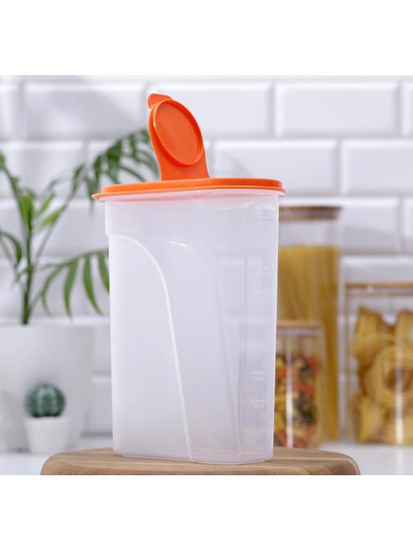 Ёмкость для сыпучих продуктов, 2,4 л, цвет МИКС