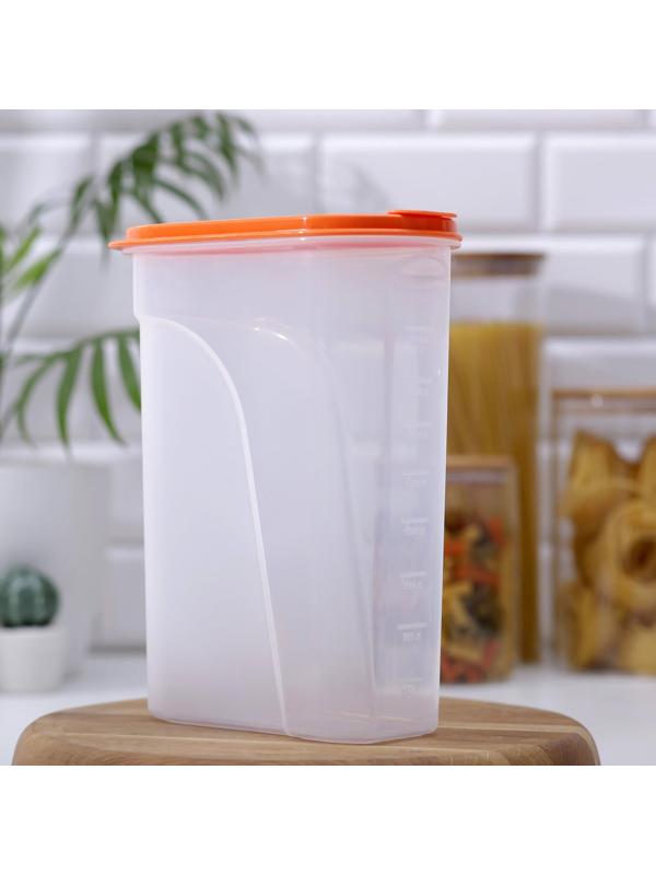 Ёмкость для сыпучих продуктов, 2,4 л, цвет МИКС