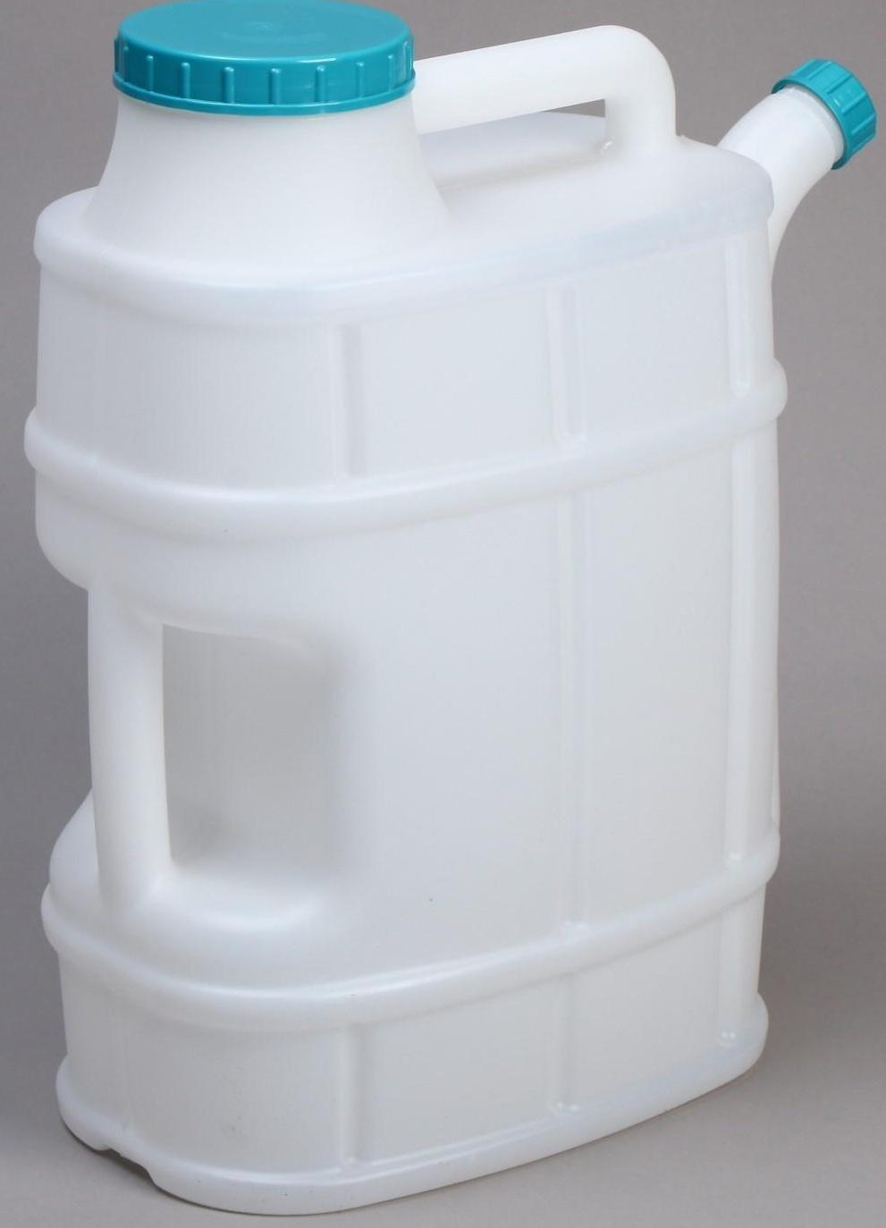 Канистра пищевая «Бочонок», 20 л, со сливом, белая