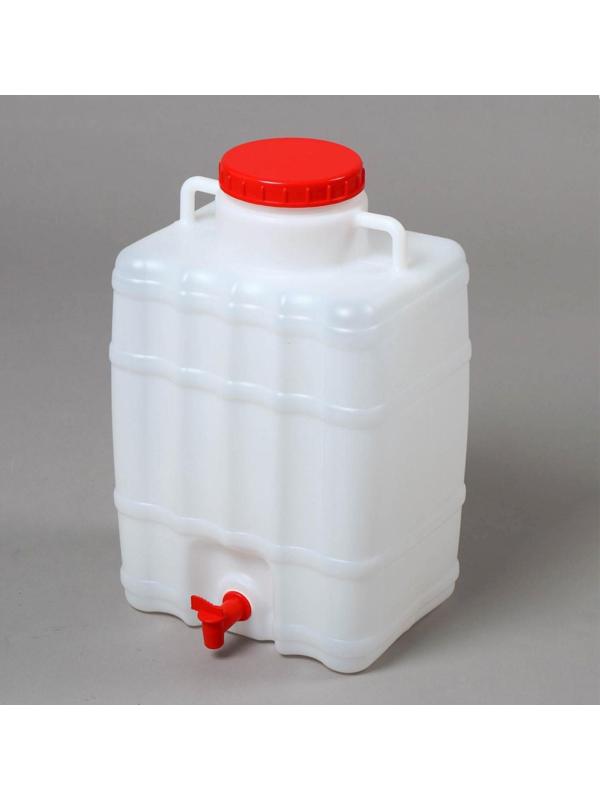 Канистра-умывальник, пищевой, 20 л, белый