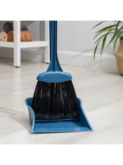 Веник с совком «Комфорт», цвет МИКС