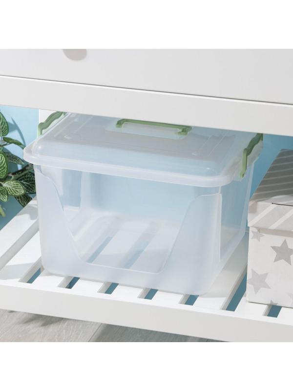 Контейнер для хранения с крышкой «Комфорт», 15 л, 32×34×22,5 см, цвет МИКС