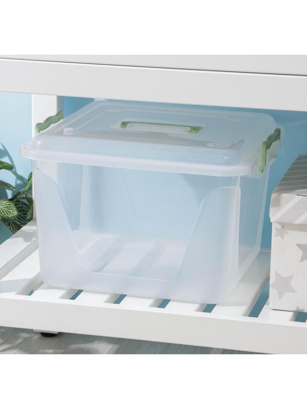 Контейнер для хранения с крышкой «Комфорт», 15 л, 32×34×22,5 см, цвет МИКС