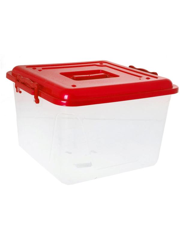 Контейнер для хранения с крышкой «Комфорт», 15 л, 32×34×22,5 см, цвет МИКС