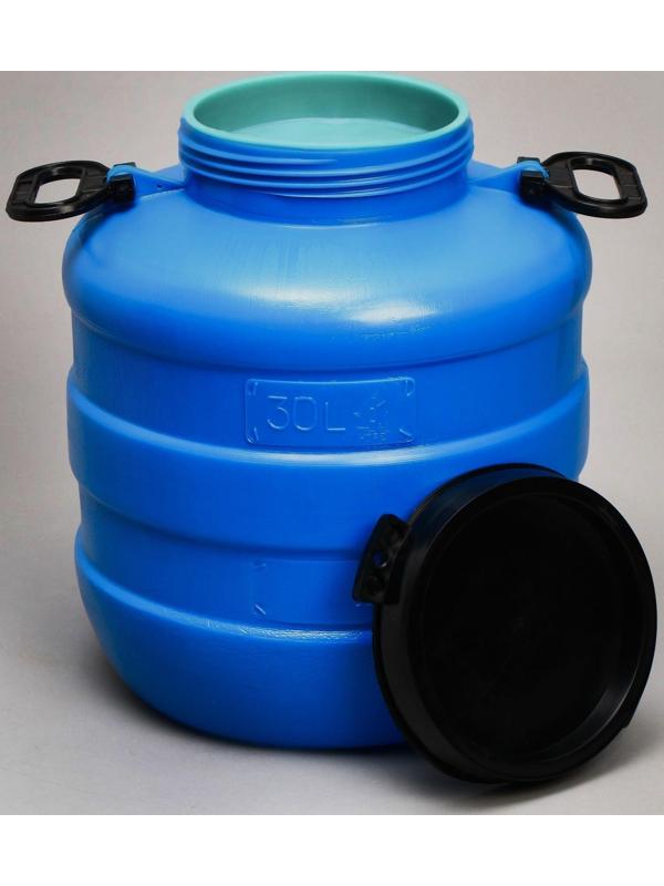Фляга пищевая, 30 л, горловина 18.5 см, синяя