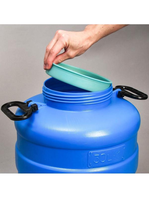 Фляга пищевая, 30 л, горловина 18.5 см, синяя