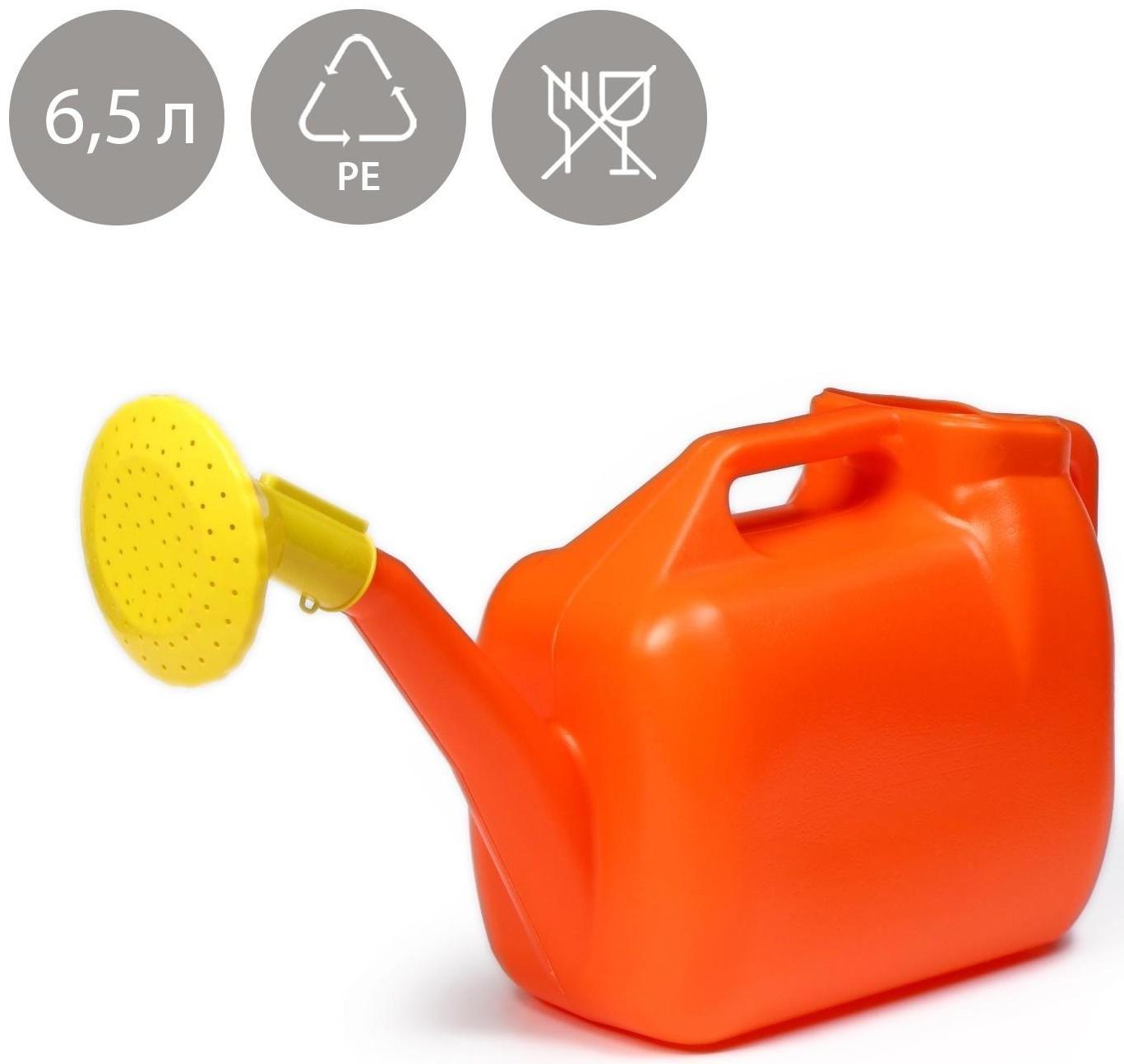 Лейка, 6.5 л, с рассеивателем, цвет МИКС