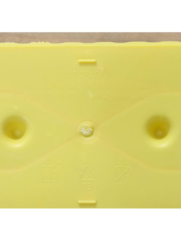 Ящик для цветов с дренажной решёткой, цвет МИКС