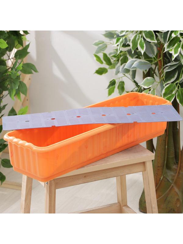 Ящик для цветов с дренажной решёткой, цвет МИКС