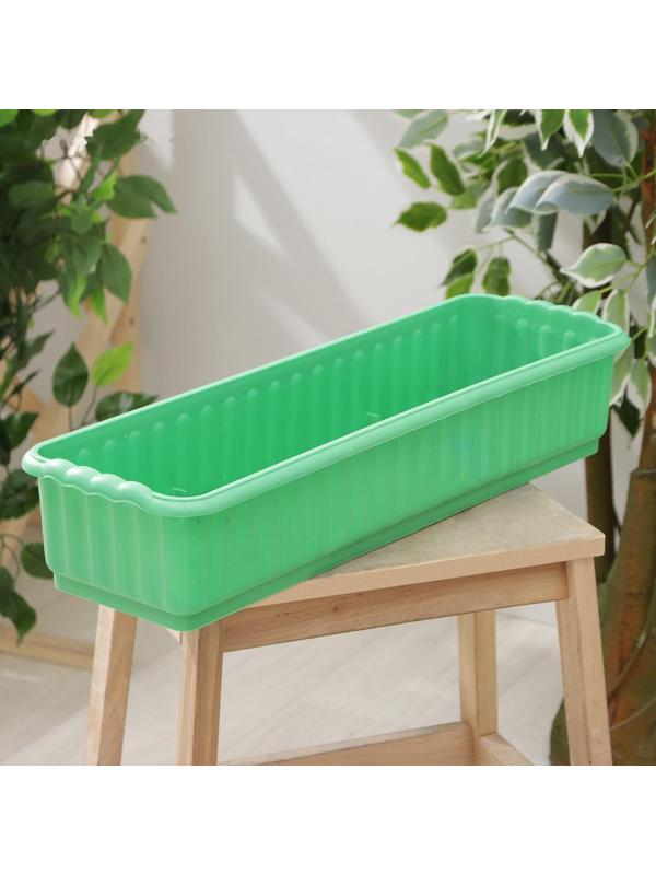 Ящик для цветов с дренажной решёткой, цвет МИКС