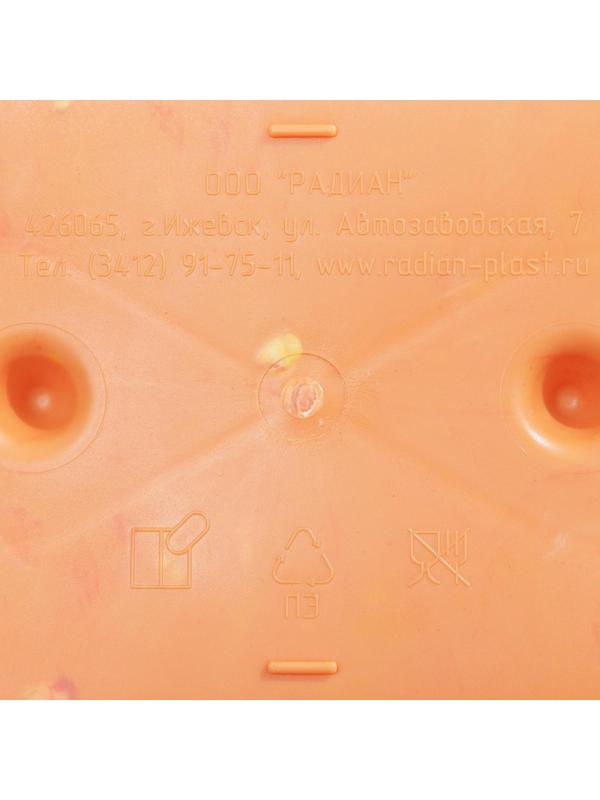 Ящик для цветов с дренажной решёткой, цвет МИКС