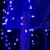 Гирлянда «Бахрома» 4 × 0.6 м, IP44, прозрачная нить, 180 LED, свечение синее, 8 режимов, 220 В