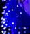 Гирлянда «Бахрома» 4 × 0.6 м, IP44, тёмная нить, 180 LED, свечение синее, 8 режимов, 220 В