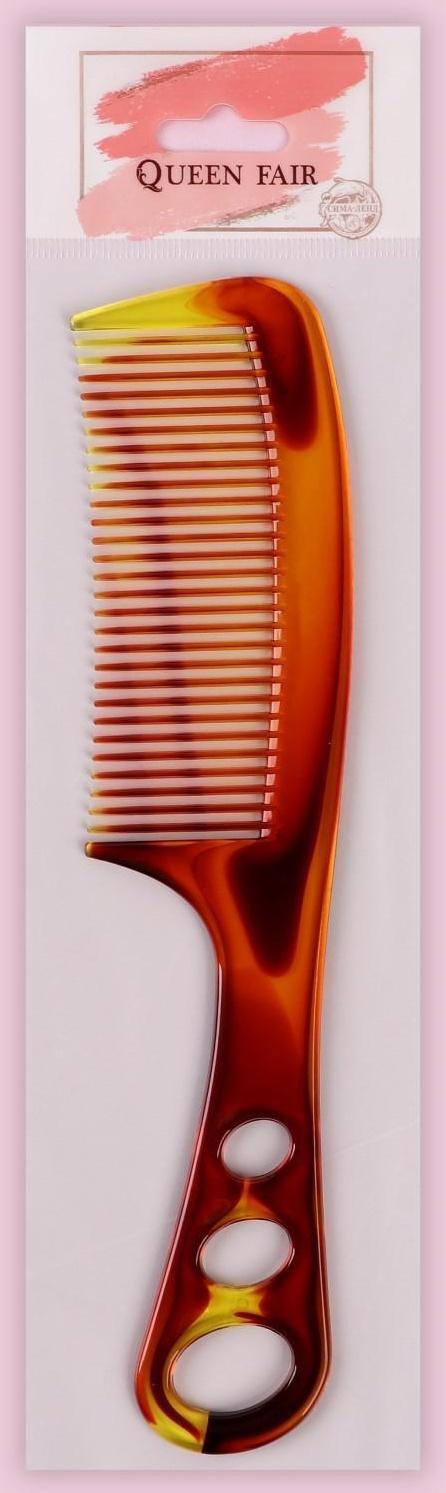 Расчёска, 22 × 5 см, цвет янтарный