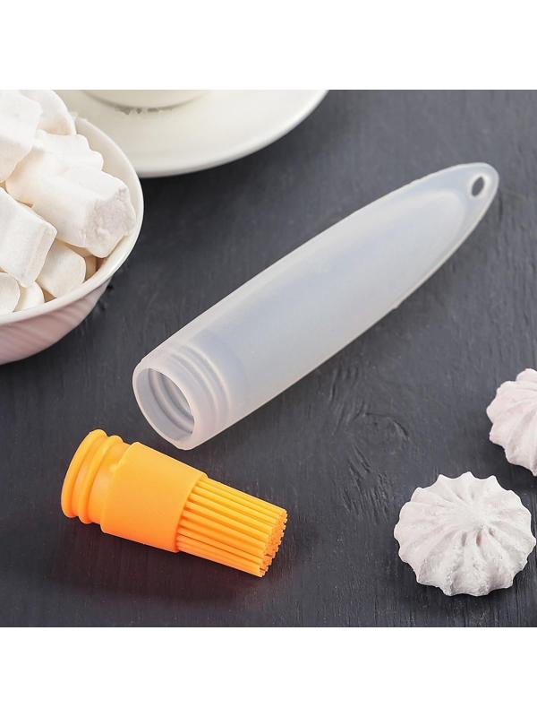 Кисть с резервуаром для масла Доляна «Лади», 19 см, цвет МИКС