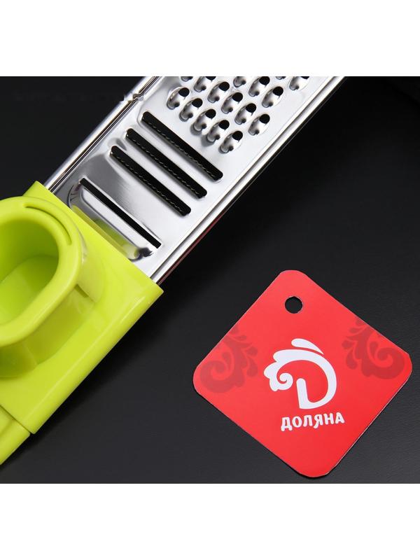 Тёрка с держателем Доляна «Гауди», 22×4,5 см, цвет МИКС