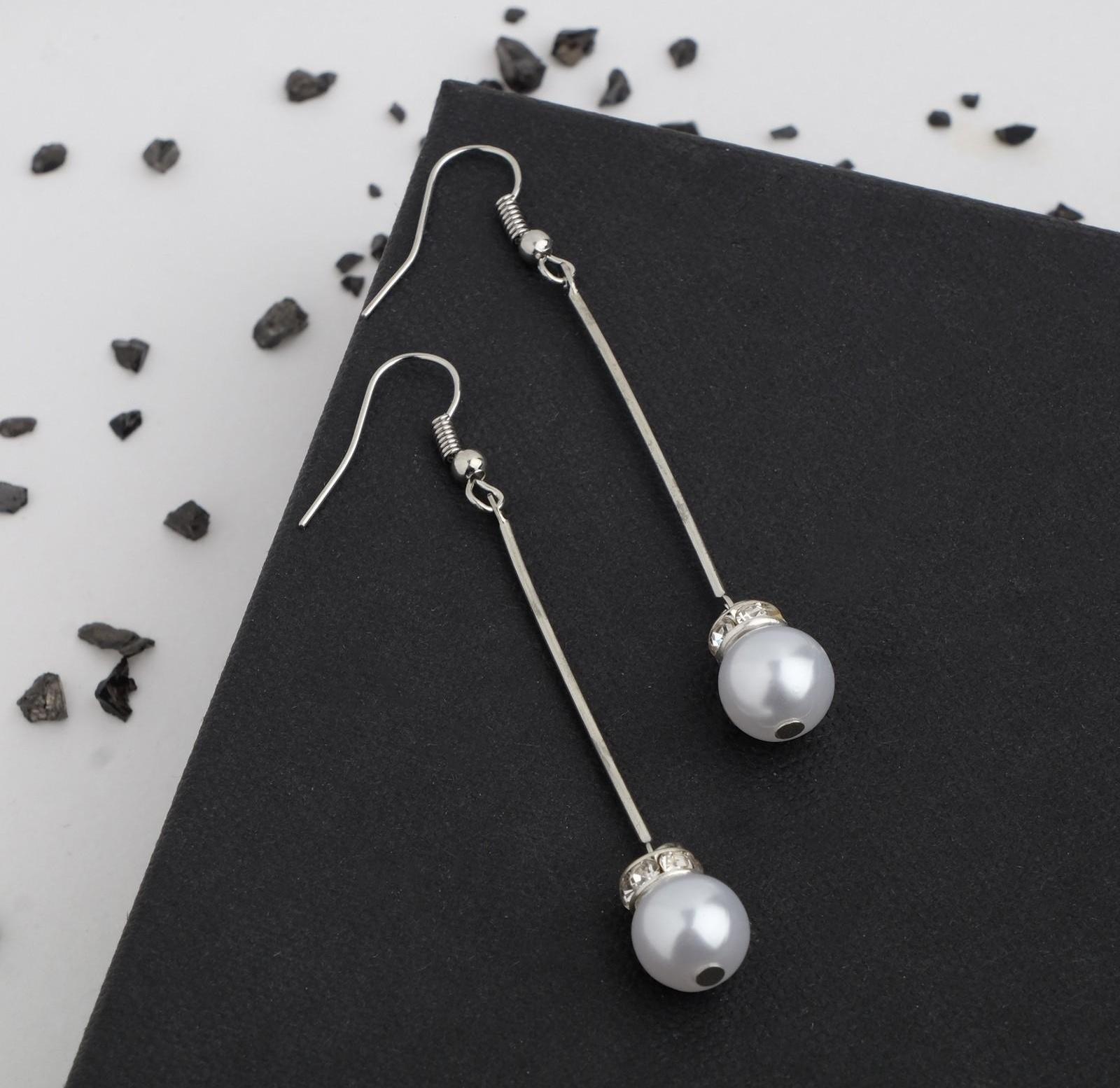 Серьги с жемчугом 