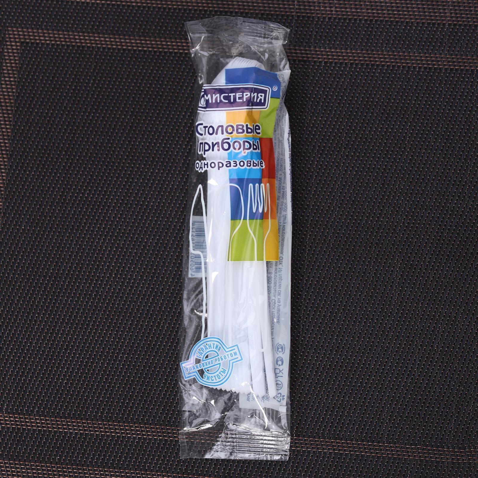 Набор ложек одноразовых, 16,5 см, 12 шт, цвет белый