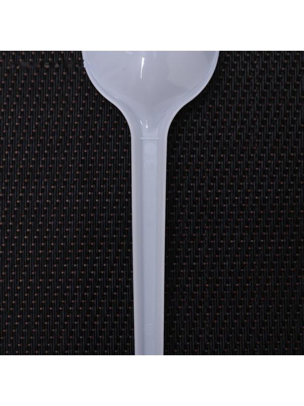 Набор ложек одноразовых, 16,5 см, 12 шт, цвет белый