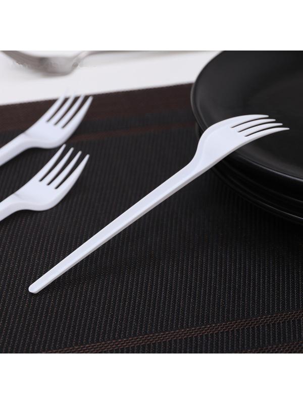 Набор одноразовых вилок, 16,5 см, 12 шт, цвет белый