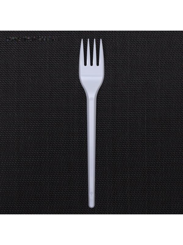 Набор одноразовых вилок, 16,5 см, 12 шт, цвет белый