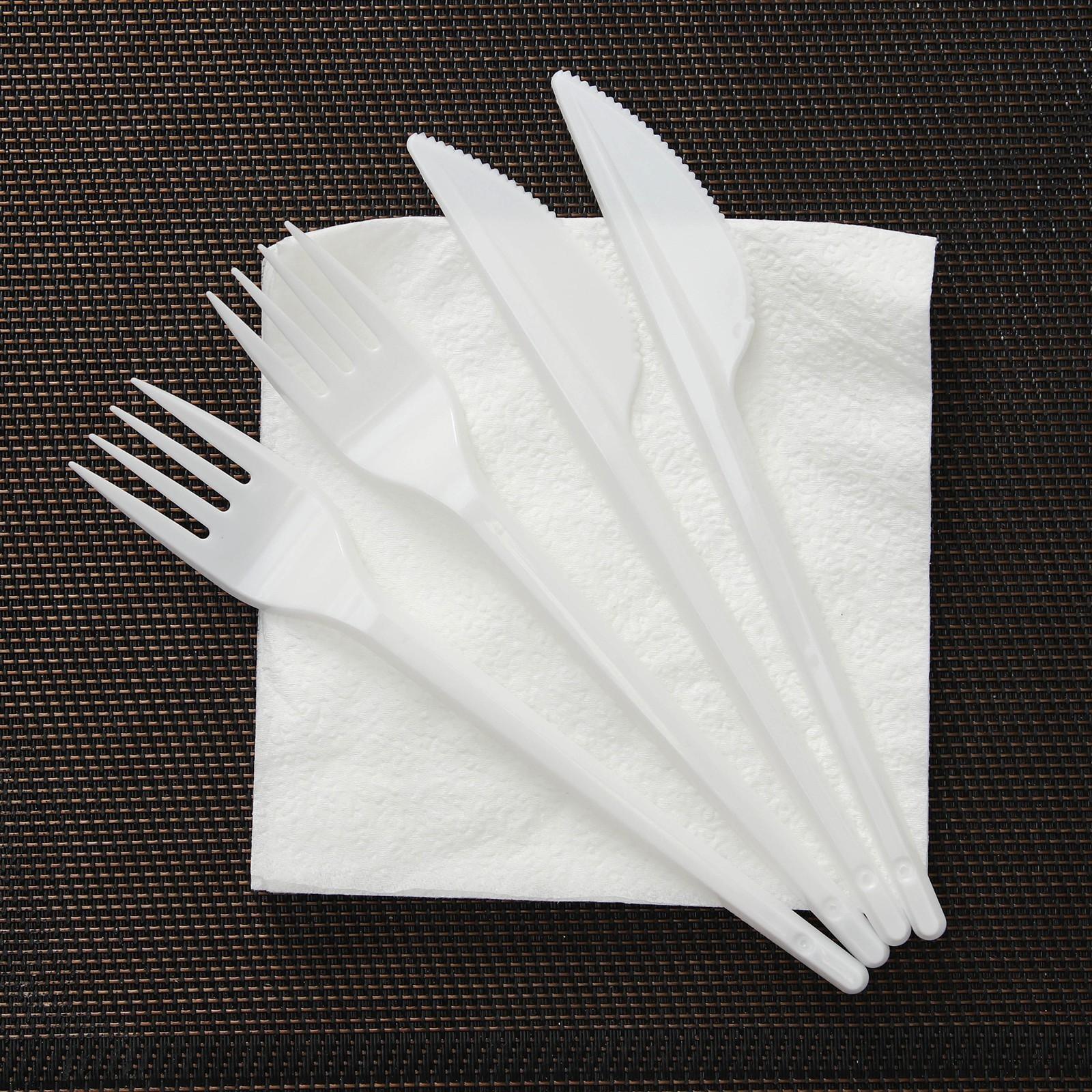 Набор одноразовой посуды на 6 персон «Пикничок», цвет МИКС