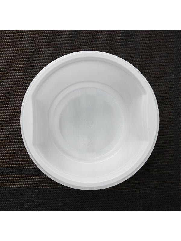 Набор одноразовых тарелок для супа, 600 мл, 12 шт, цвет белый