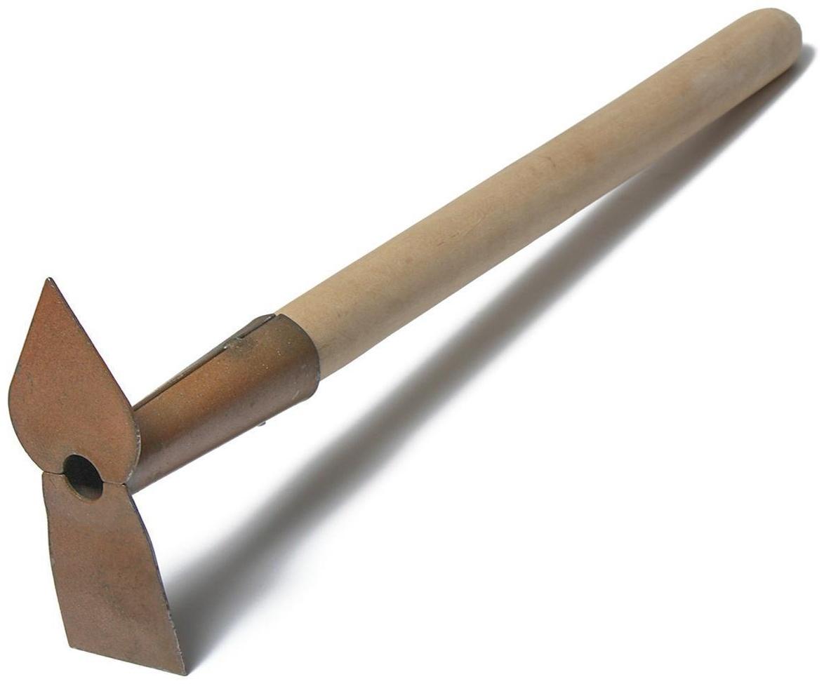 Мотыжка комбинированная, длина 35 см, деревянная ручка