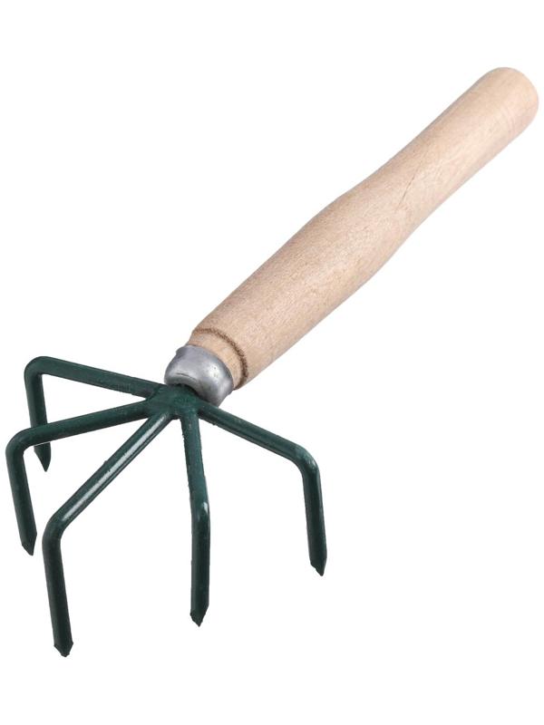 Рыхлитель, длина 25 см, 5 зубцов, деревянная ручка, Р-5 м