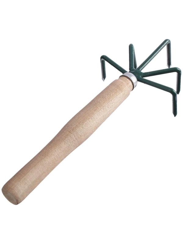 Рыхлитель, длина 25 см, 5 зубцов, деревянная ручка, Р-5 м